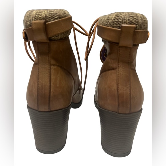 Mia Briene Heel Women’s Hiker Boots Amber size 10 Y2K - Picture 3 of 11